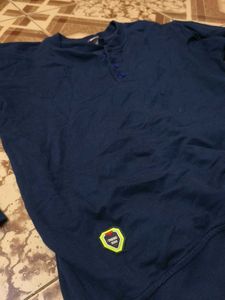 Navy Blue Long Sleeve T-Shirt (M) size