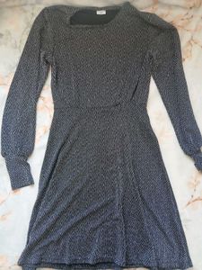 Sparkling Chevron Print Dress