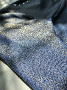 Shimmery Blue Top