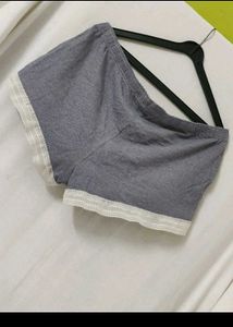 Comfortable Lace Trim Pajama Shorts