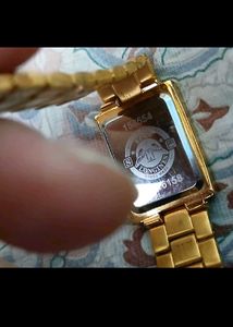 Elegant Swiss Made Longines Gold Diamond Watch