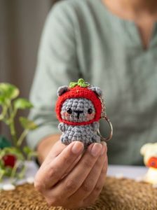 Crochet Bear Keychain