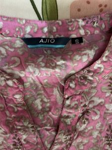 Pink Floral Print Kurta