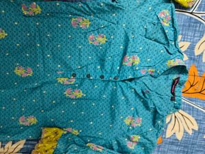Teal kurti
