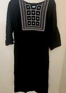 Black Kurti with Embroidery work