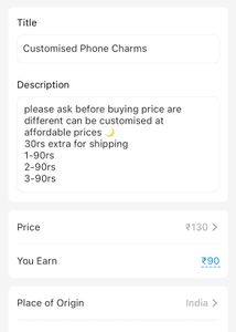 Customised Phone Charms