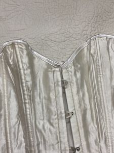 White Satin Corset