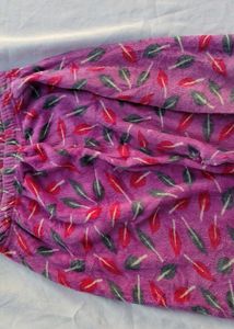 Cozy Feather Print Pajama Pants
