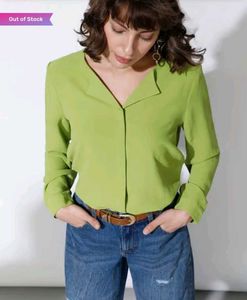 Veromoda lime Green soft Long Sleeve Top