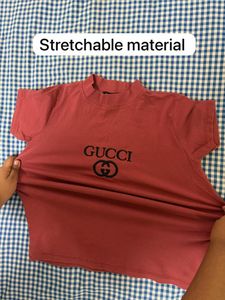 Gucci Mock Neck T-Shirt