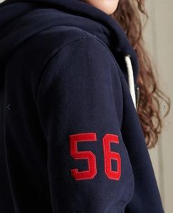 Superdry Navy Hoodie with Red Logo NWT