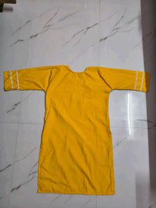 Vibrant Yellow Embroidered Kurta