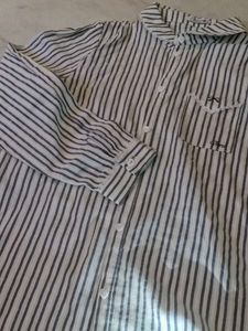 🤩Striped Cotton Kurta with Lace🤩