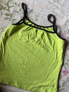 Lime Green "West Coast" Graphic Cami Top