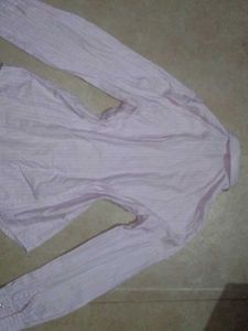 Chic Pink Striped Button-Down Shirt