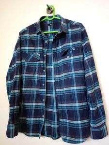Men's Blue checked Shirt