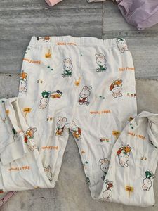 Cute Bunny Print Pajama Pants