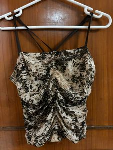 Sheer Ruched Camisole Top