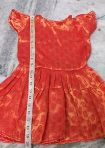 kids shiny frock
