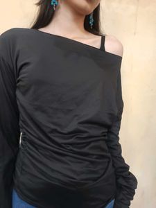 Chic Black Off-Shoulder Top