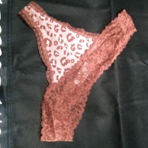 Leopard Lace Thong
