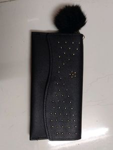 Stylish Black And Blue Everyday Wallet