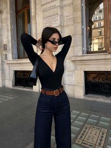 H&M Black Basic Bodysuit