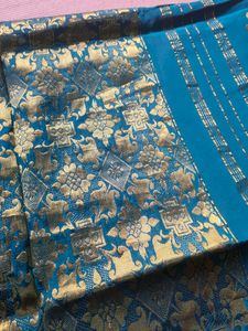 Rama Green Color Saree