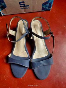 Stylish Navy Blue Block Heels