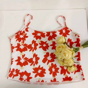 Chic Floral Print Cami Top