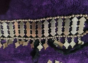 Silver Oxidised Mirror Necklace &amp; Earring Set