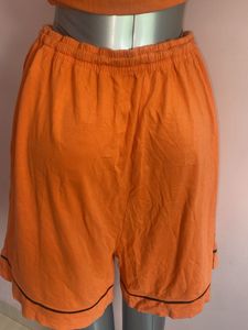 Orange "Good Morning" Pajama Set