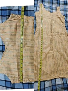 Elegant Sleeveless Kurta with Patiala Pants