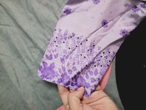 Purple Floral Printed Blouse