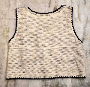 Crochet Flower Vest