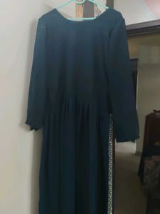 Elegant Navy Kurta Set with Sequins