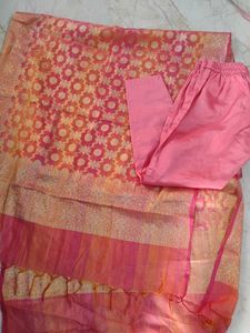 Pink Embroidered Kurta Set
