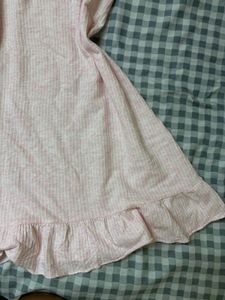 Pink Lace Trim Nightgown
