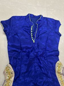 Royal Blue Festive Anarkali Gown / Kurti