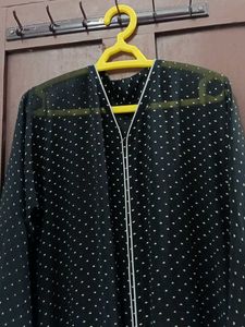 Elegant Black net abhaya
