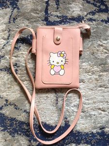 Cute Pink Hello Kitty Sling Bag
