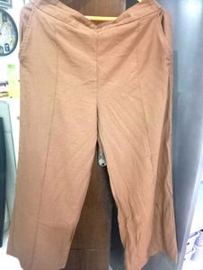 Brown Wide Leg Palazzo Pants
