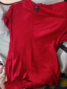 Worthington Red Knit Top