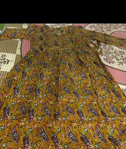 Vibrant Floral Print feeding Anarkali Kurta
