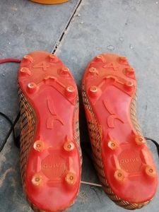 Spectra Football Cleats - Orange/Yellow used many