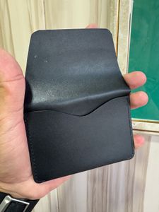 Atoll Greece  Black Genuine Leather Flap Wallar