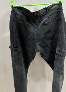 Stylish Grey Cargo Jeans