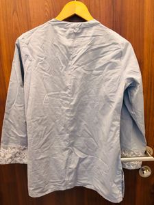 Embroidered Blue Kurta
