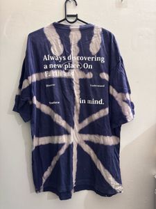 Men's Navy Tie-Dye Graphic T-Shirt