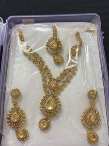 Golden Necklace & Earring Set